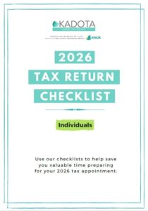 2026 Tax Return Checklist - Individuals